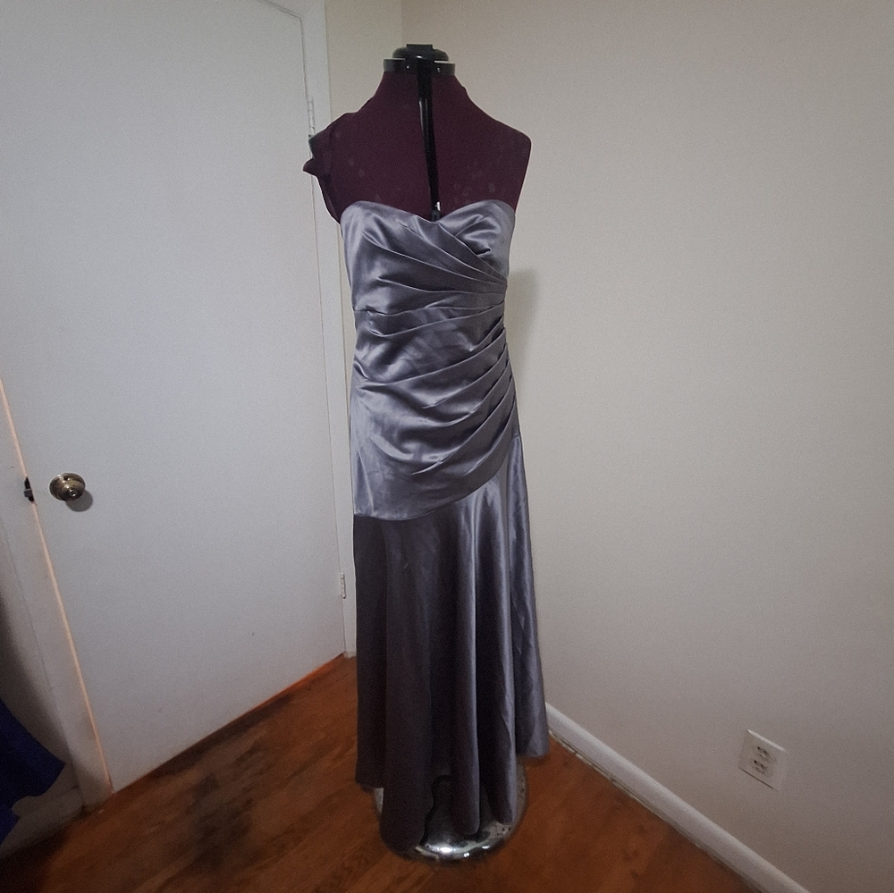 DESSY COLLECTION LONG MERMAID BRIDESMAID DRESS 2749 BY VIVIAN DIAMOND